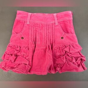 Deux Par Deux Pink Corduroy Skirt Sz 2